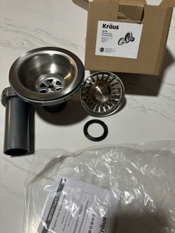 Kraus Stainless Steel Kitchen Strainer Drain