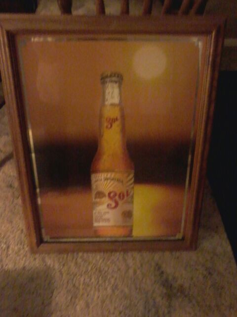 Beautiful Sol Beer Sign Glass In Framework For Toms River Nj Offerup