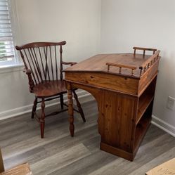 Vintage Slant Top Flip Top Desk