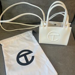 Telfar Bag Small White Purse With Dustbag