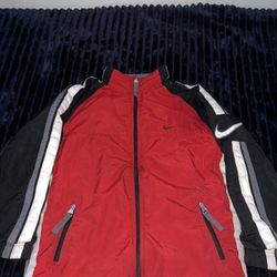 90’s Reversable Nike, Black And Red  Windbreaker