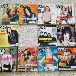 $50 Spin Mags 1996 All but June. Includes KISS
