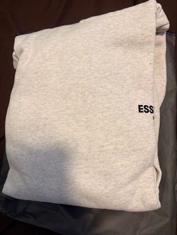 Light gray essential hoodie (large)