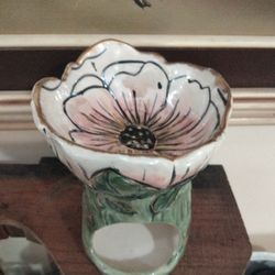 Candle Vase Deco Signed