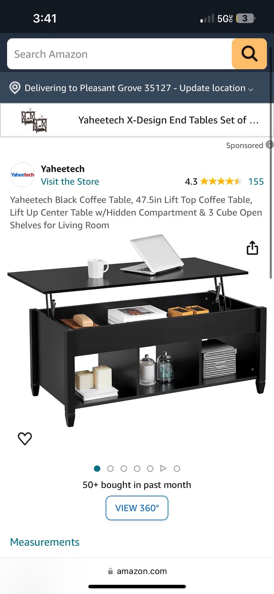 Black Coffee Table