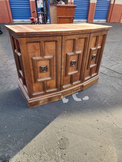 Vintage Record Player Console