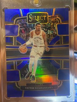 2023-24 Select Victor Wembanyama Blue Silver Rookie Card