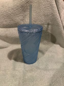 Blue Starbucks cup
