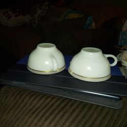 Pyrex Milk Glass Tea Cups