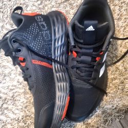 adidas Men's Ownthegame Black/White/Red Basketball Sneakers - Size 8 H00471