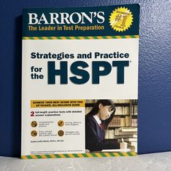Barron’s HSPT Strategies and Practice - Test Prep Guide (2018 Edition)
