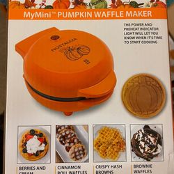 Mini Pumpkin Waffle Maker New!