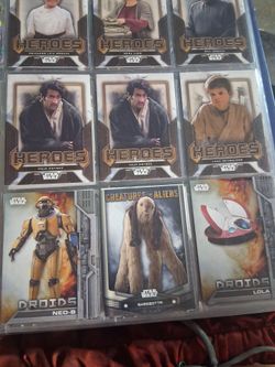 Star Wars Trading Cards Lot