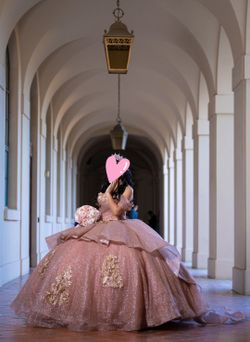 Rose Gold Quinceañera Dress