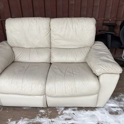 Leather Loveseat – Needs Some Love, Priced Low 