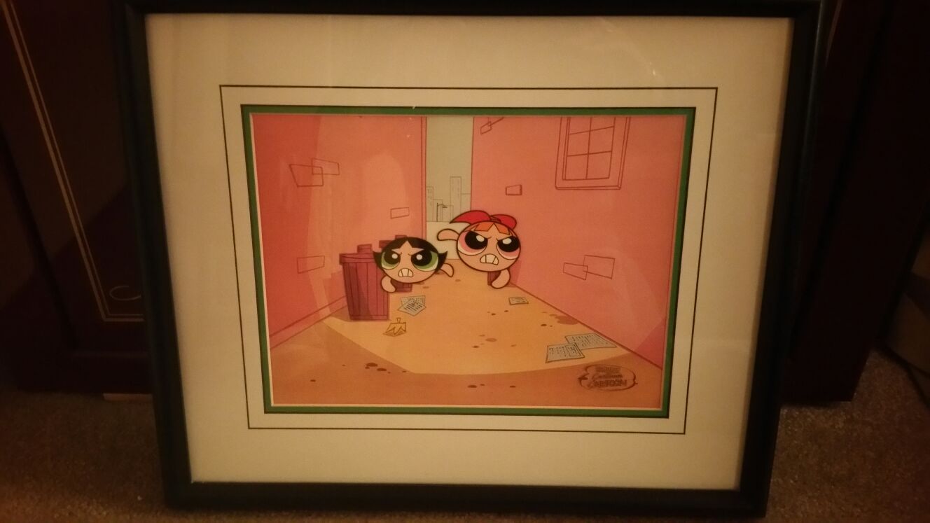 Powerpuff Girls Cartoon Cel