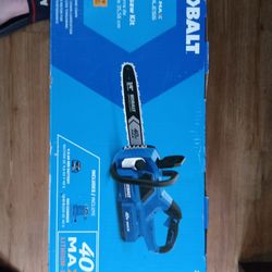 Kobalt Electric Chain Saw With Battery And Charger 