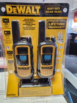 Dewalt heavy duty 2 walkie talkies