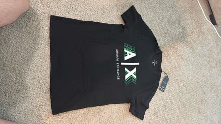Armani Exchange Black Graphic T-Shirt