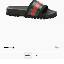 Gucci Web Slide Sandals Size 12 Asking $80