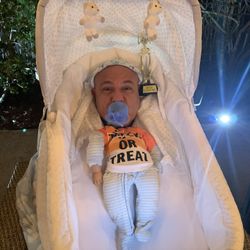 Halloween Baby In Bassinet Costume 
