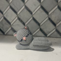 Small Cat Lying Down Amigurumi