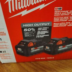 Milwaukee 8.0ah And 6.0ah High Output Batteries