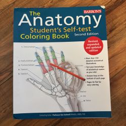 Barron's The Anatomy Student's Self-Test Coloring Book Second Edition 