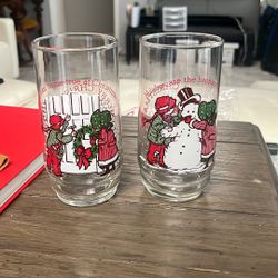 Coca-Cola 1978 Christmas Glasses
