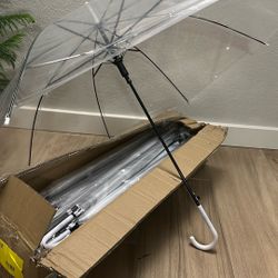 Saintrygo 20 Pack Clear Umbrellas 