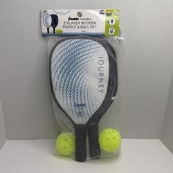 Franklin Pickleball 2 Player Wooden Paddle & Ball Set
