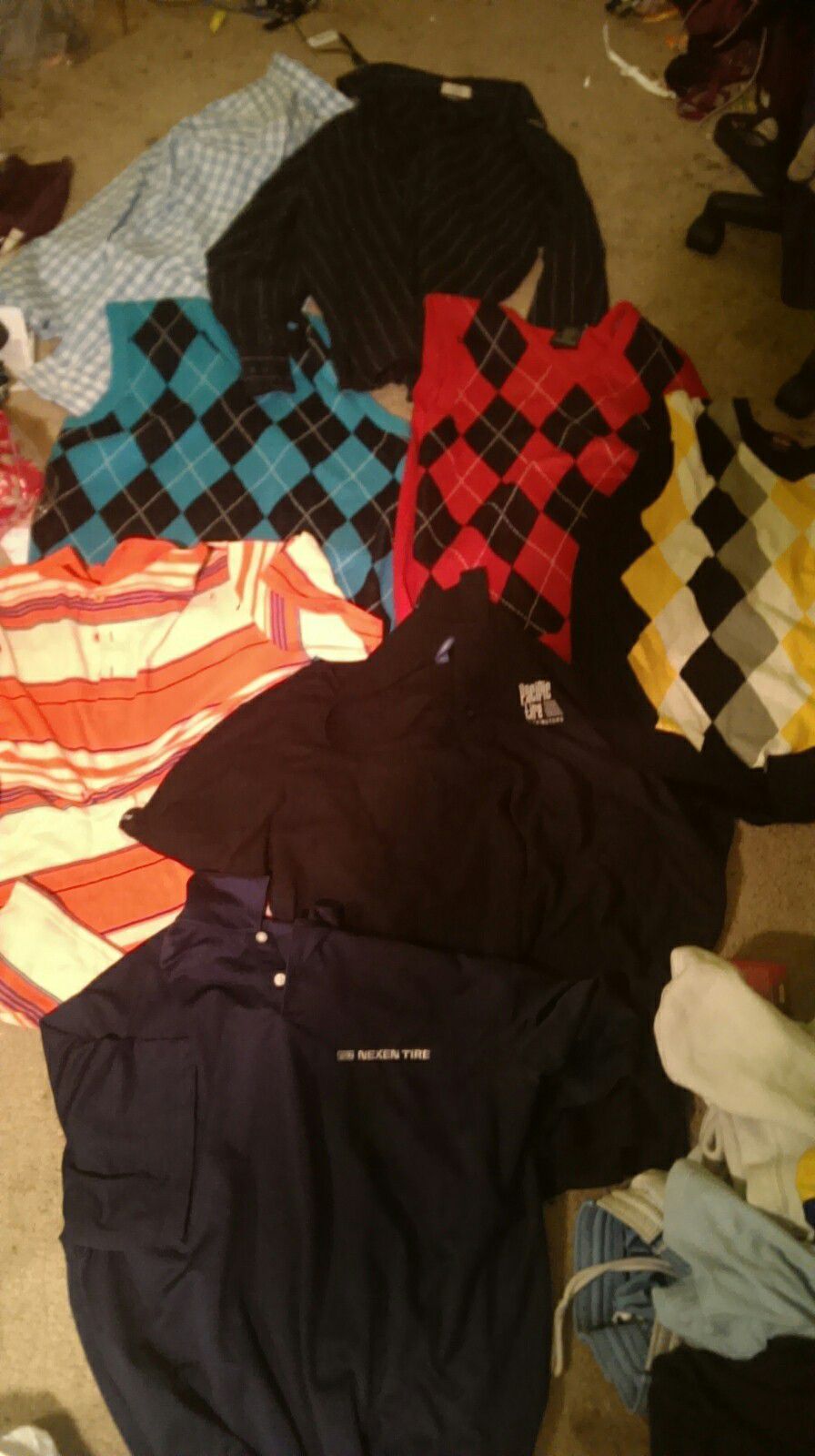 Polo , button ups and sweater vest