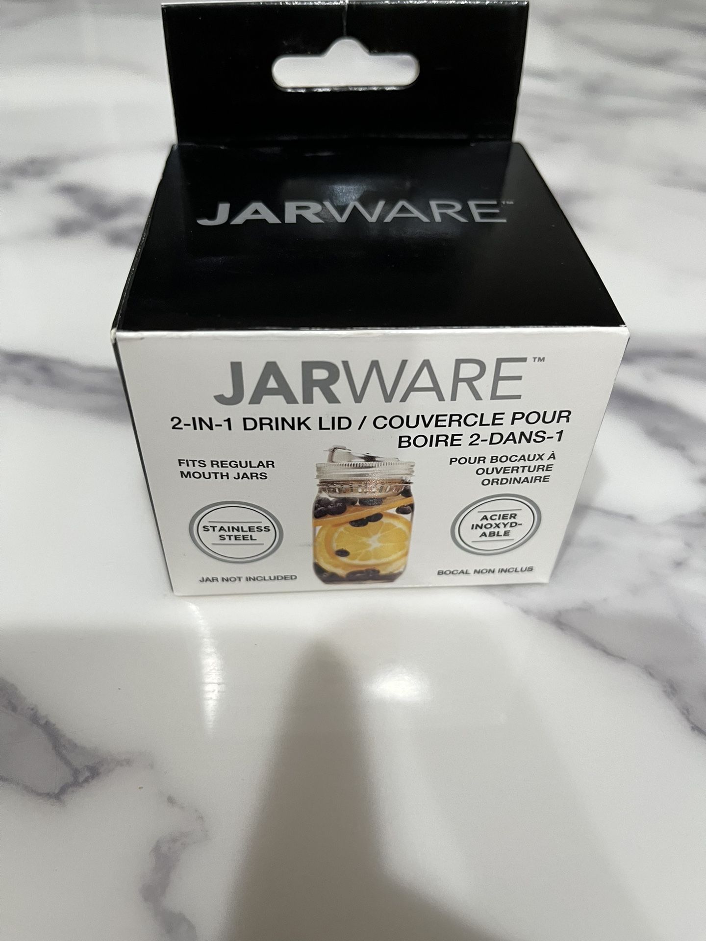 Jarware 2-in-1 Drink Lid
