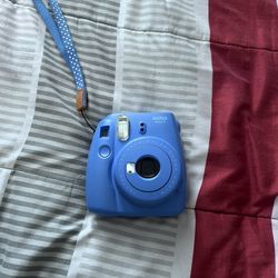Fujifilm Instax Mini 9 Instant Camera Cobalt Blue- Tested Works