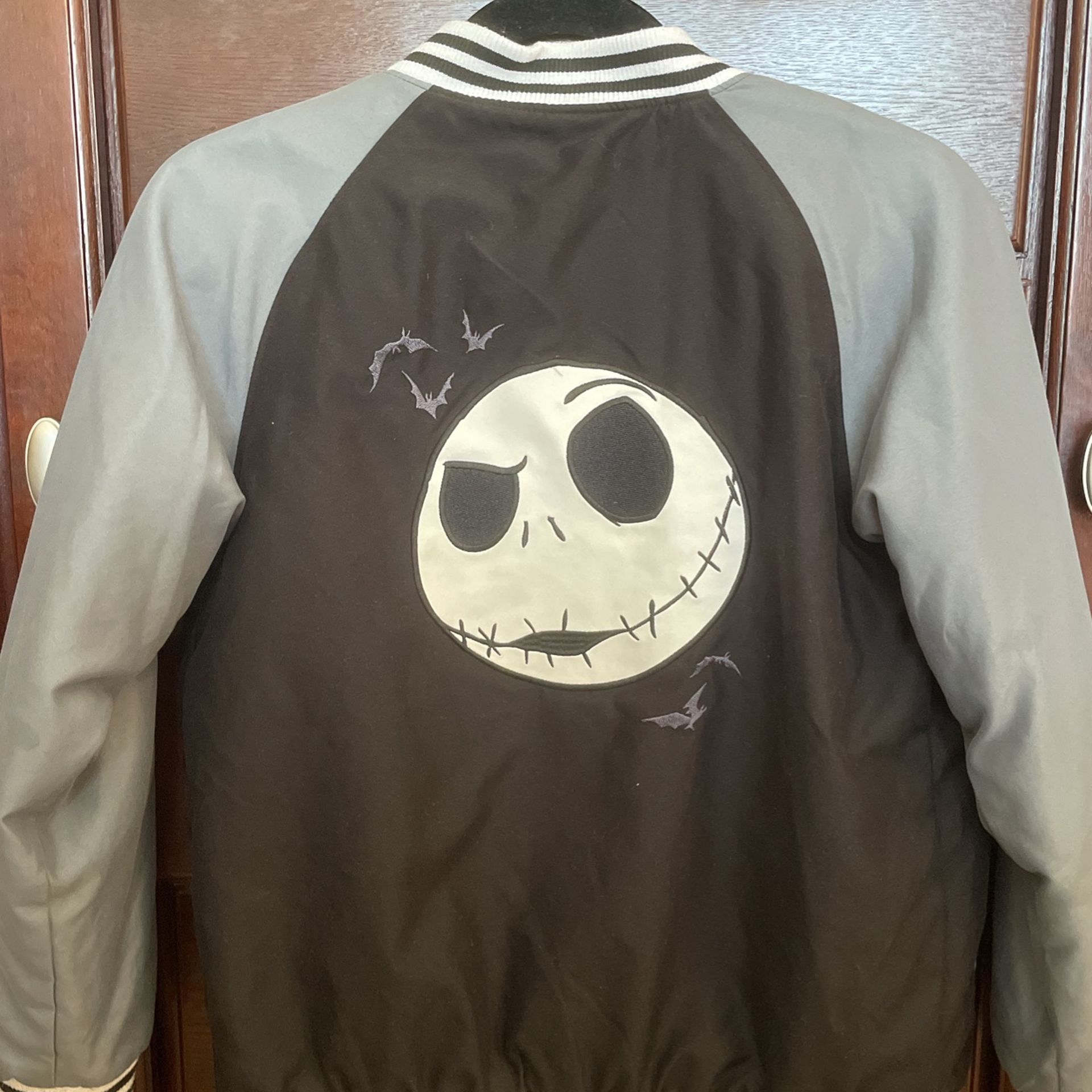 Disney Store Jack Skellington Letterman's Jacket