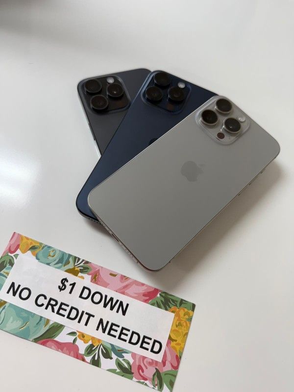 Apple IPhone 15 Pro Max 5G - Only $1 Today Pay The Rest Later!