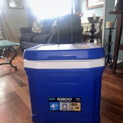 Brand New Igloo 60 Qt Roller Cooler – 4-Day Ice Retention