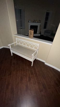White bench