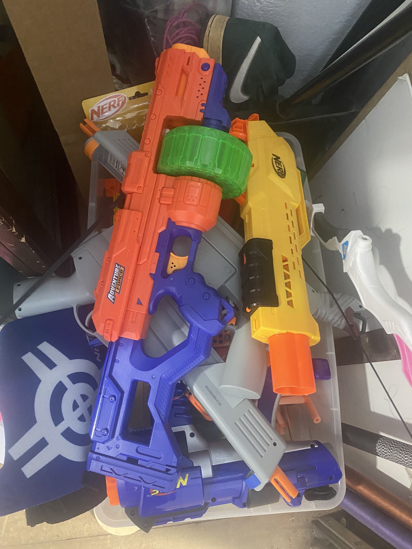 Bin Of Nerf Guns