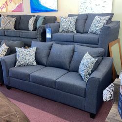 🇺🇸HUGE Blowout Furniture Sale!🇺🇸 Brand New Sofa Loveseat SET W/ Accent Pillows Included! $50 Down Takes It Home Today!