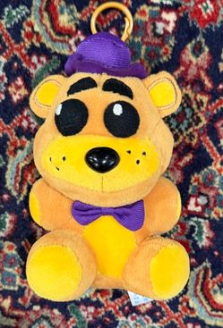 FNAT SANSHEE  FREDBEAR PLUSH BACKPACK CLIP 6”STUFFED ANIMAL