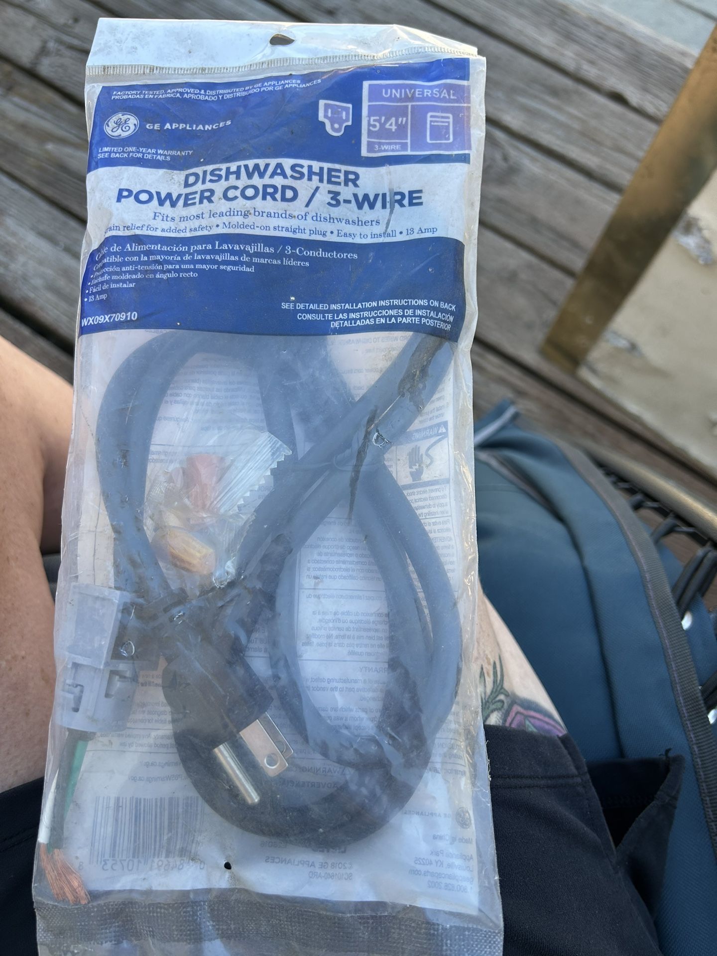New Dishwasher Power Cord $15