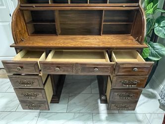 Vintage desk with storage