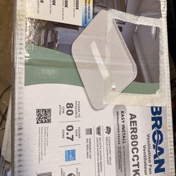 New bathroom exhaust fan