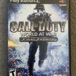 Call Of Duty World At War Final Fronts With Manual  PS2 Game 
