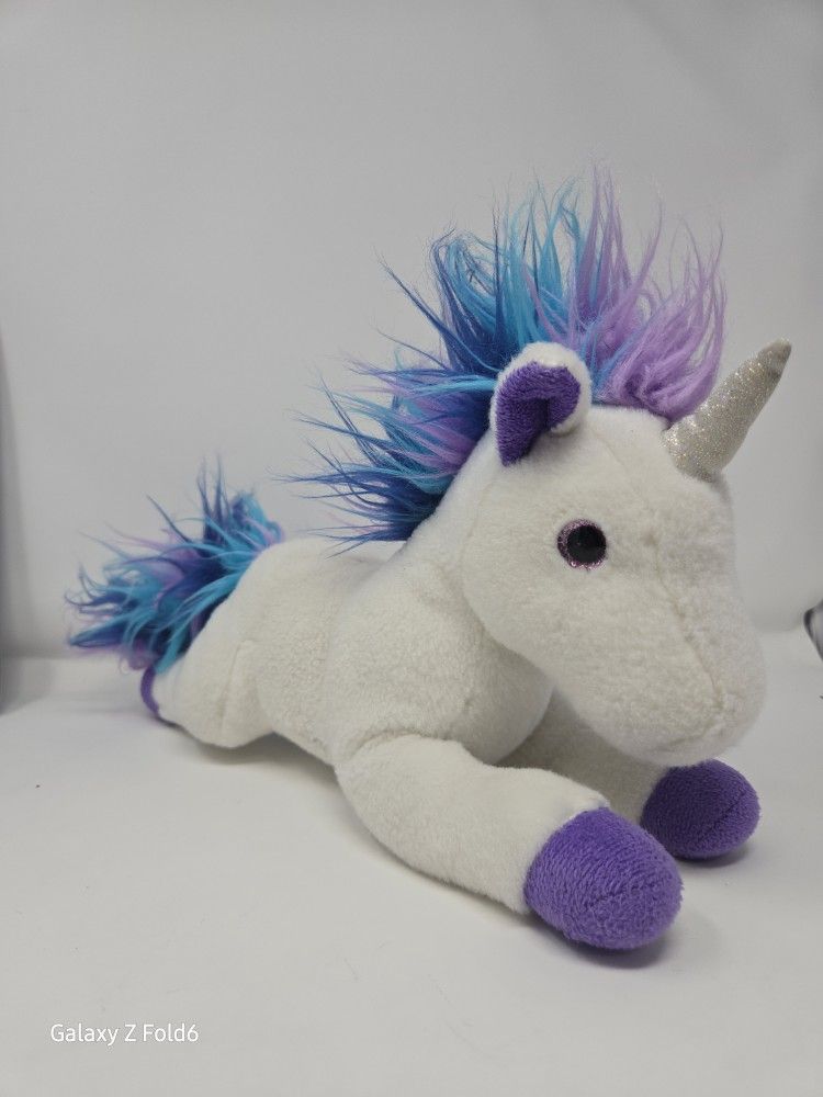 Aurora World Plush UNICORN Stuffed Animal Toy EUC