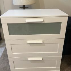 3 Drawer Dresser-white 