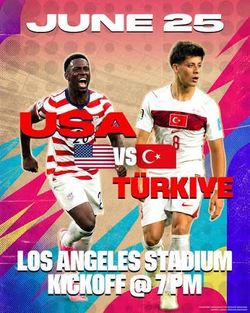 **STILL AVAILABLE** 2 Tickets June 25 US Turkey Los Angeles FIFA Game TONIGHT!