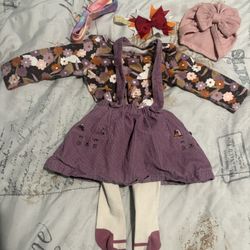 Carter's 9M Baby Girl Outfit Set with Accessories