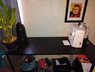 L Shape Desk With Shelf And Pocket